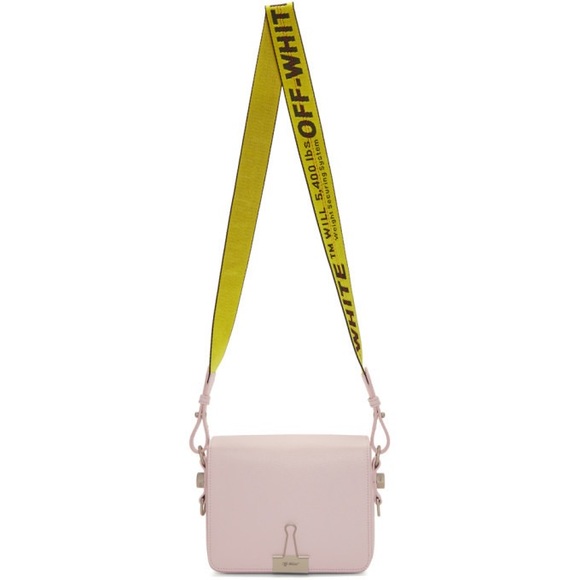 Off-White Binder Clip Flap Bag